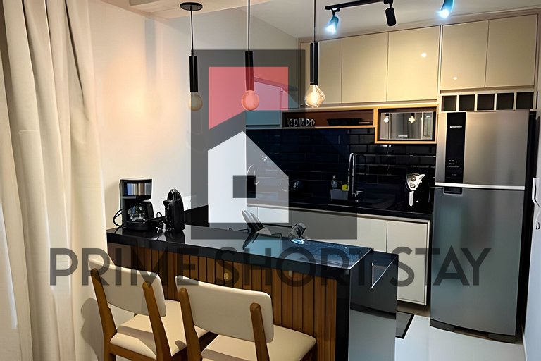 Apê/Climatizado/Silencioso/Bela Vista